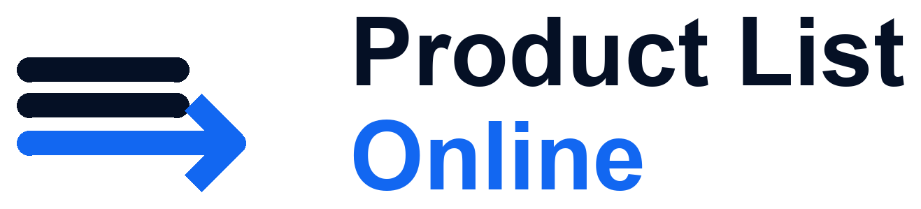 Product List Online logo and catalogue mark